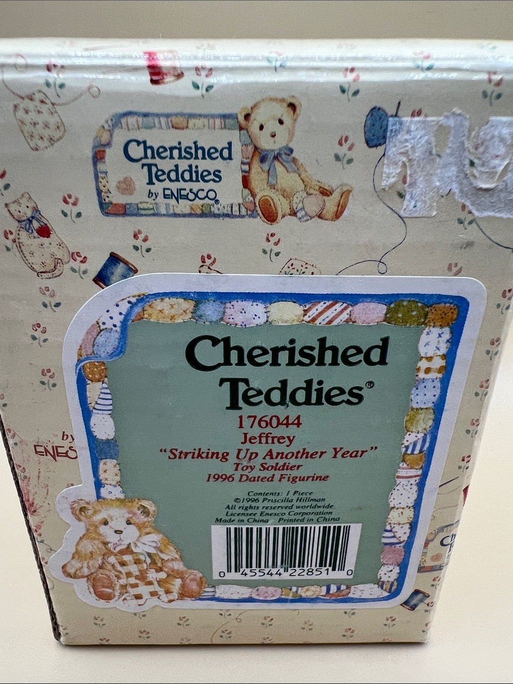 1996 Cherished Teddies JEFFREY “Striking up another year” toy soldier figurine - Picture 7 of 7